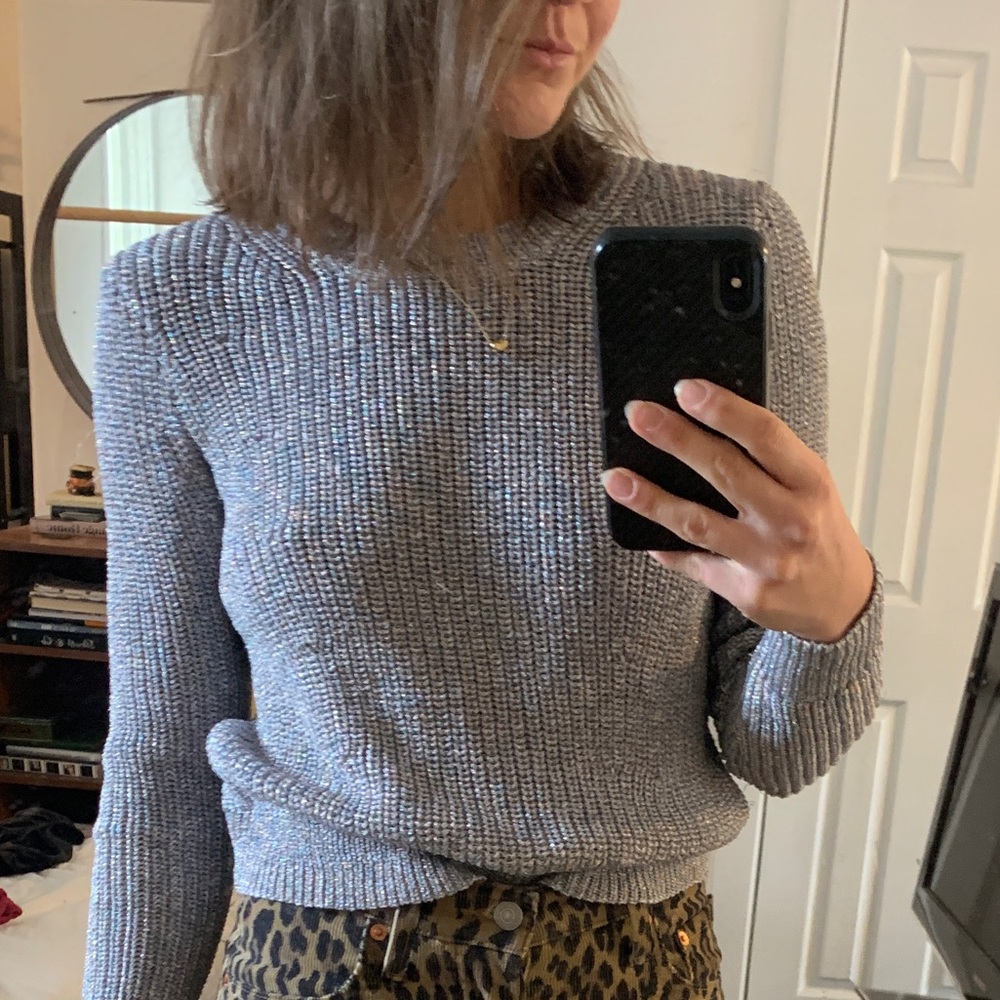 Metalic Knit Crewneck - Picture 6 of 9
